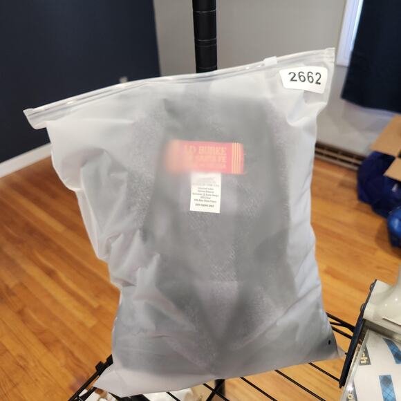 LD Burke Santa Fe Jacket Womens Medium Purple Black Buffalo Plaid Wool Blend USA - Picture 12 of 12